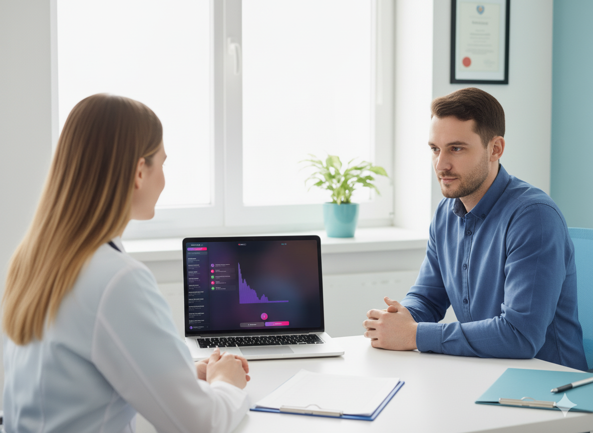 Врач использует Smartica.ai